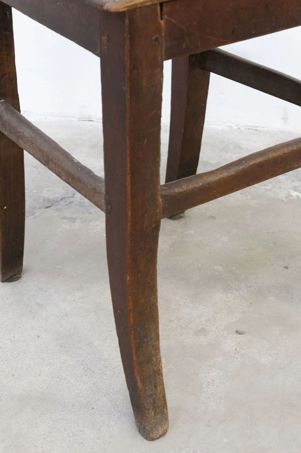 4 Rustic Lira chairs in walnut, mid-19th century 7