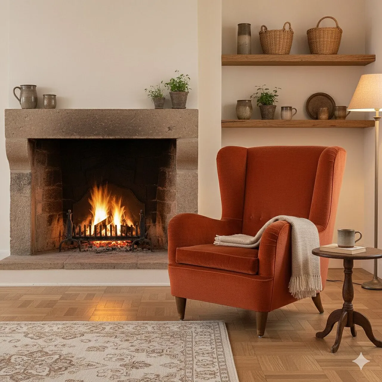 Poltrona in legno, piuma e tessuto, '900 2