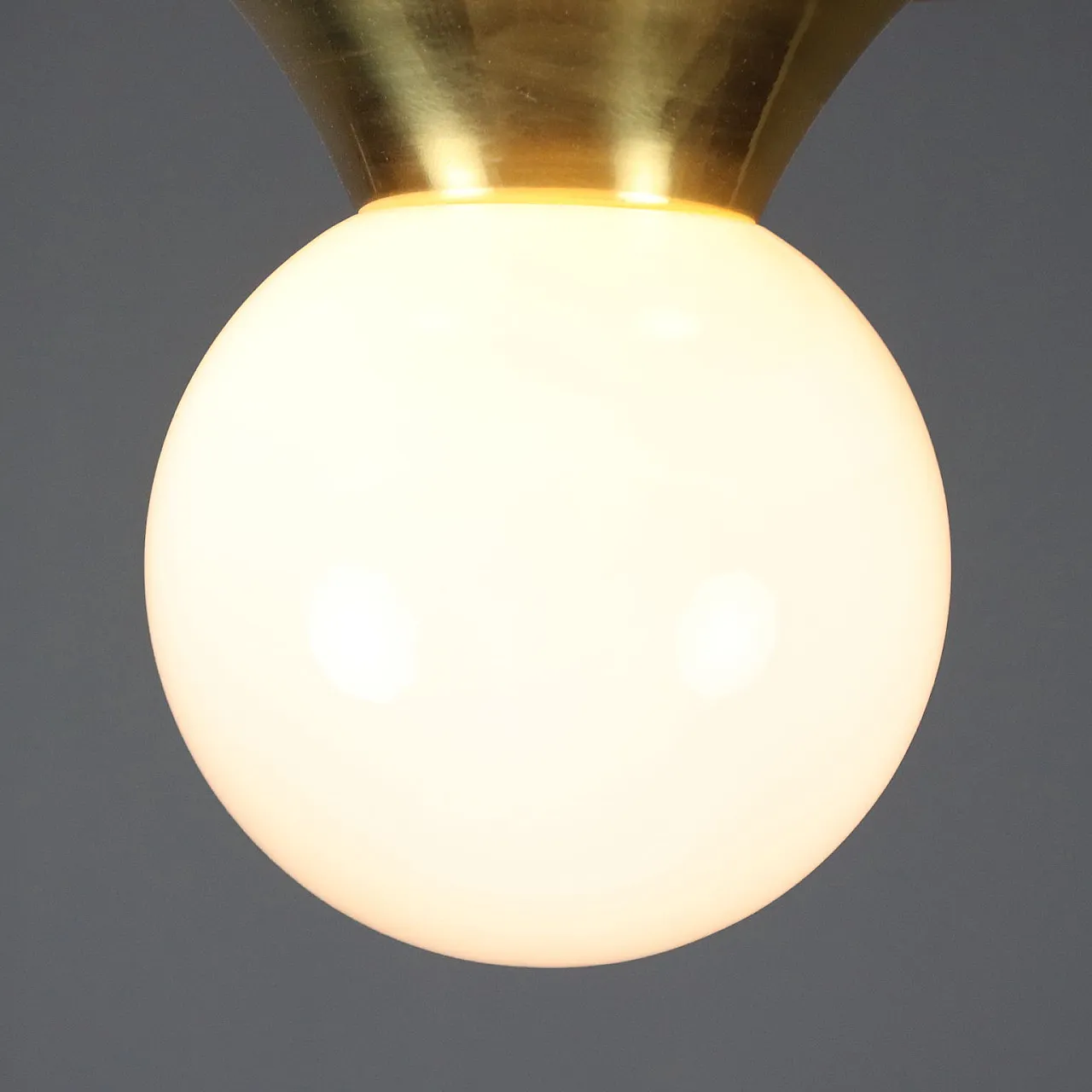 Lampada in metallo e vetro, anni '60 3