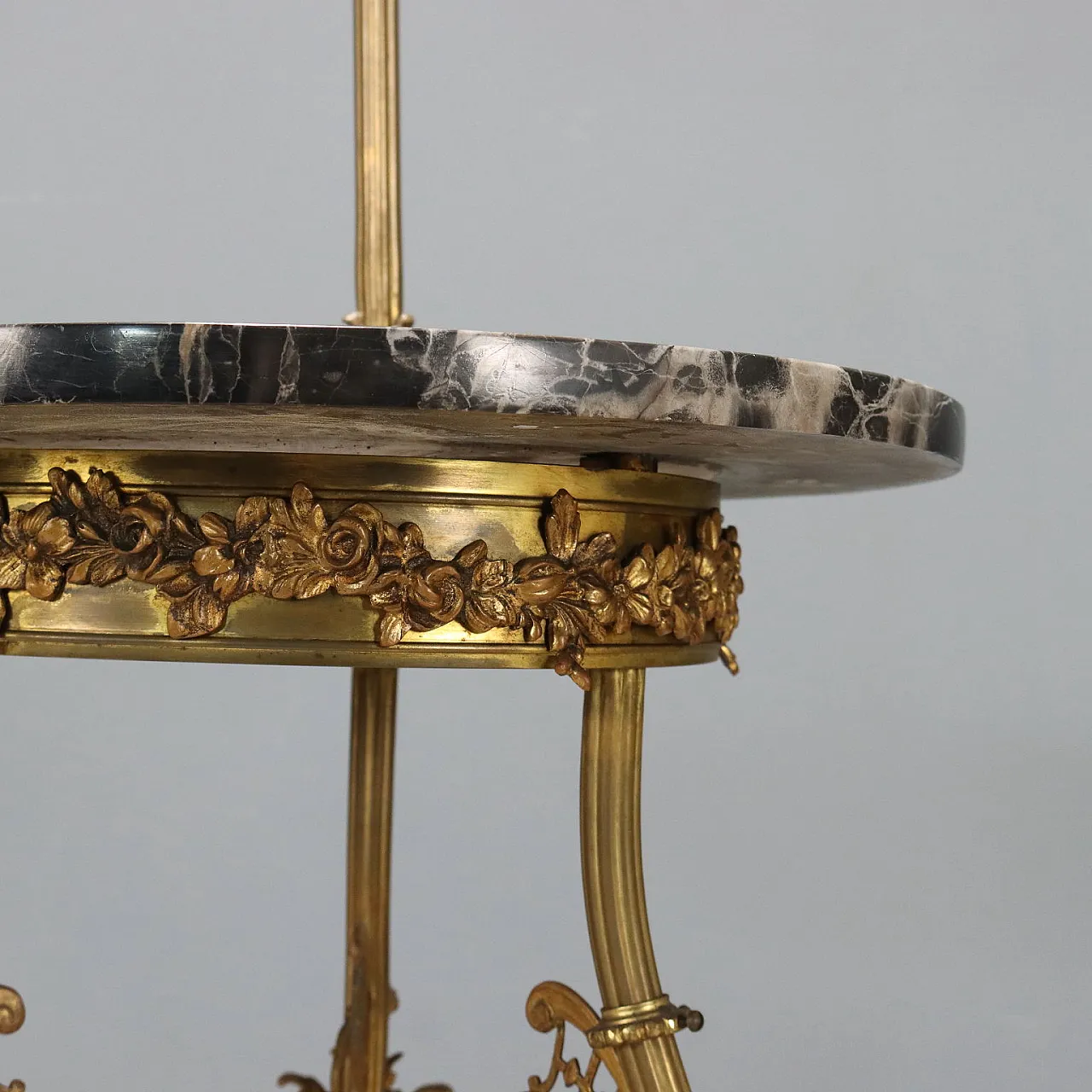 Lampada da terra con tavolino, primo '900 9