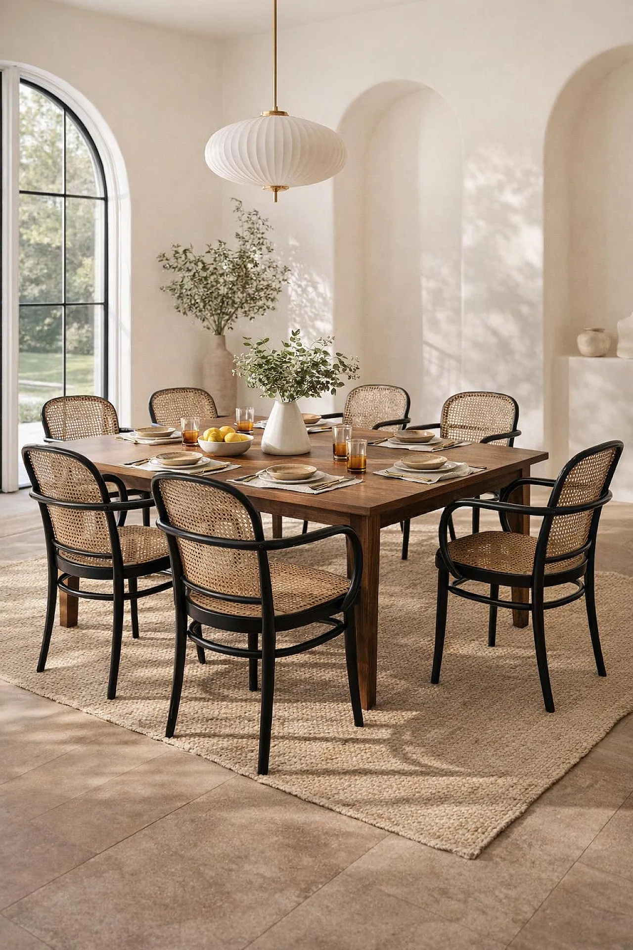 6 Thonet-style Prague Model 811 armchairs, 1990s 3