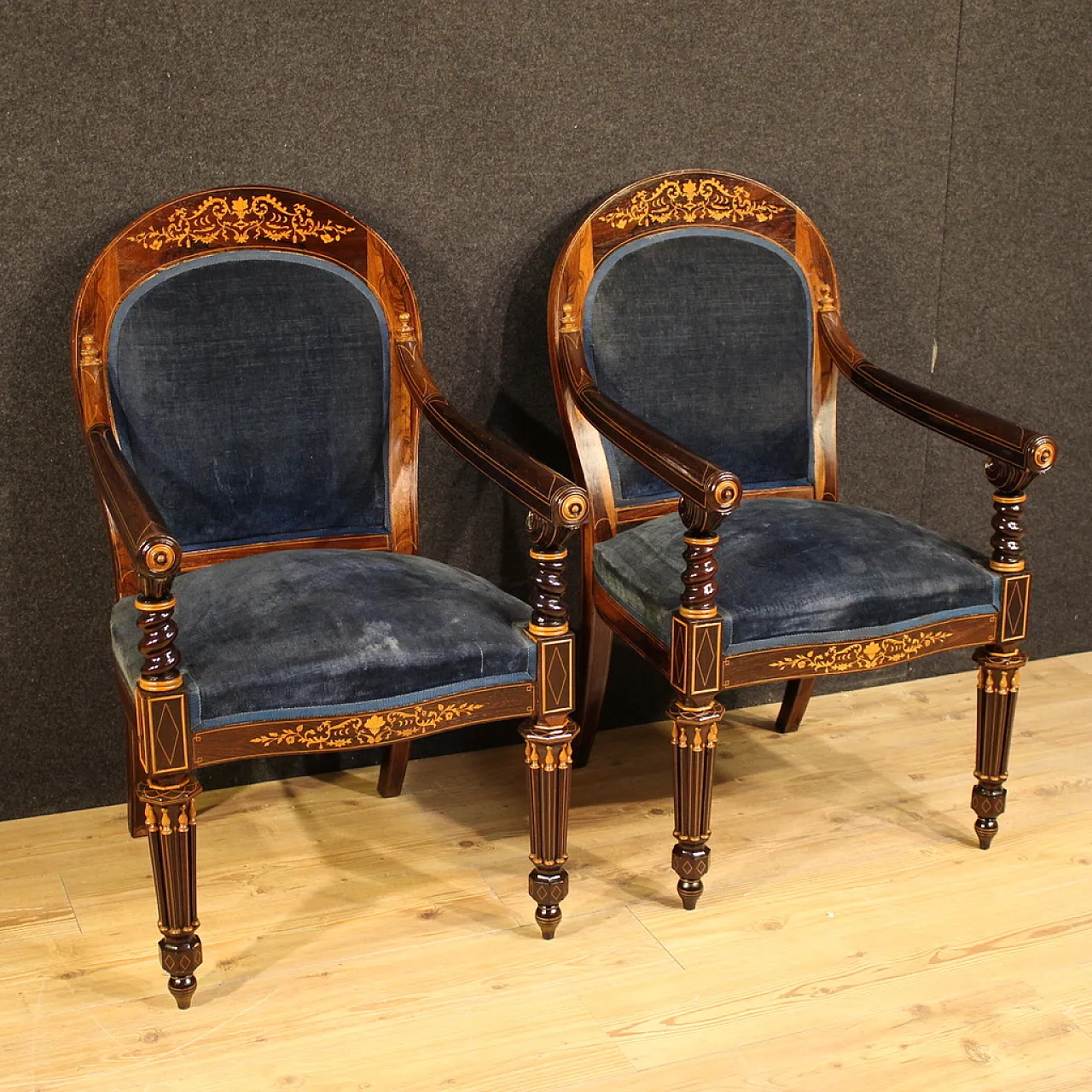 Pair of 19th century French armchairs 1