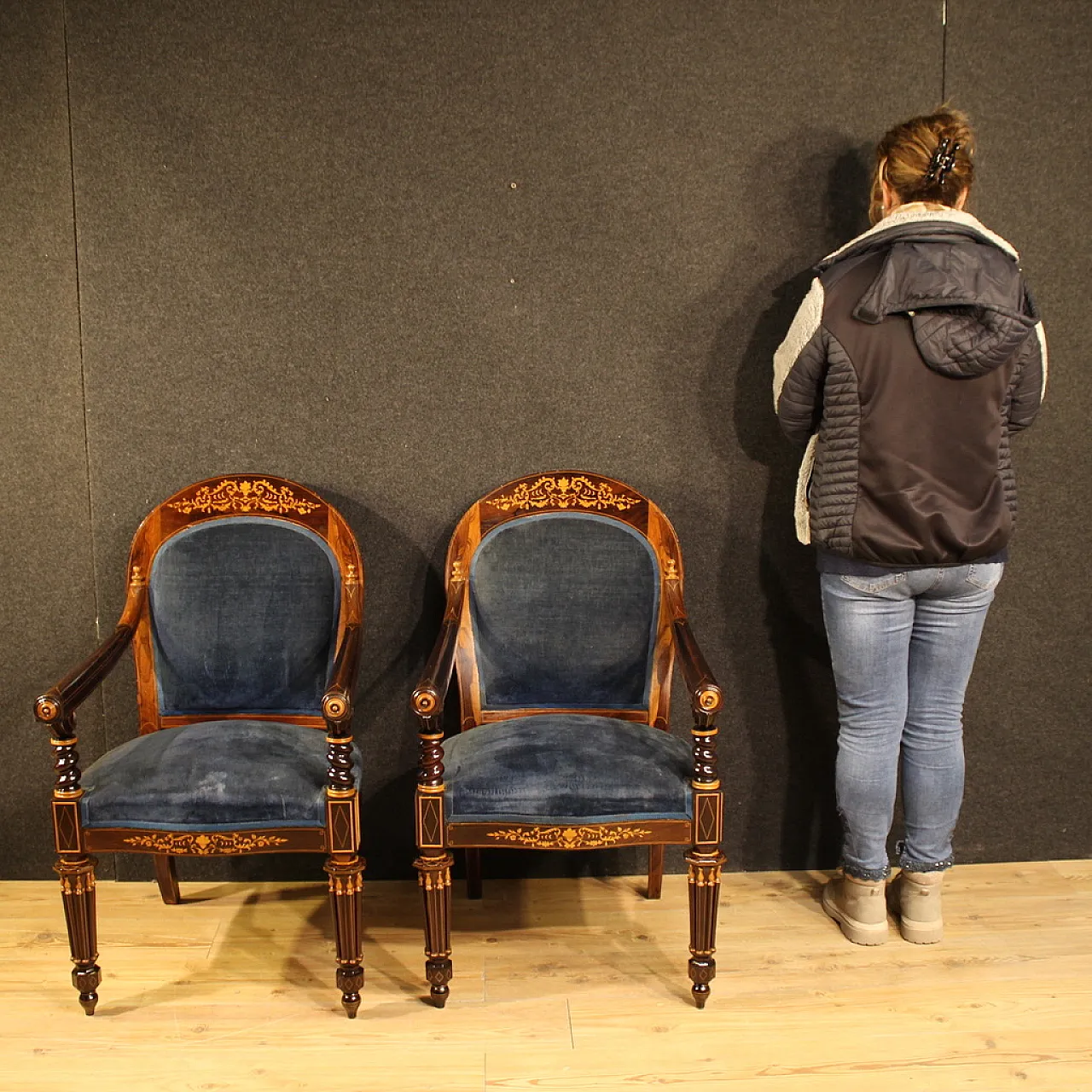 Pair of 19th century French armchairs 2