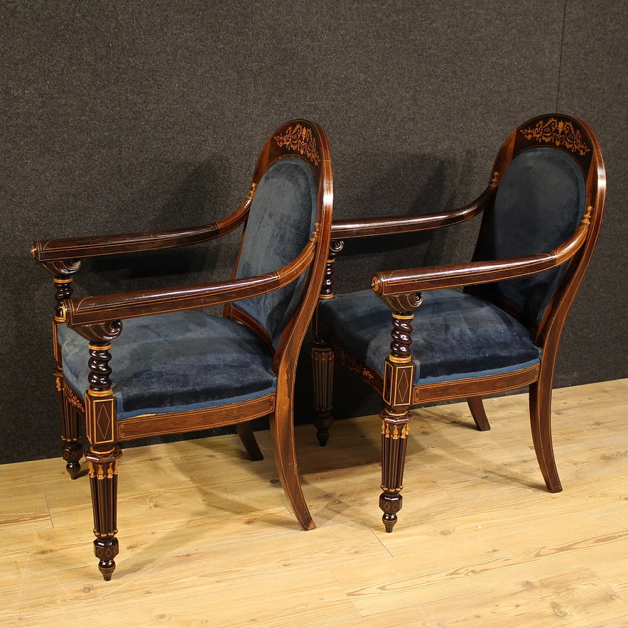 Pair of 19th century French armchairs 4