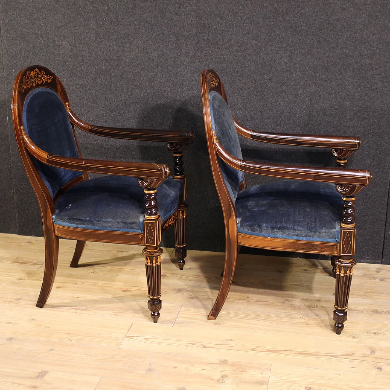 Pair of 19th century French armchairs 6