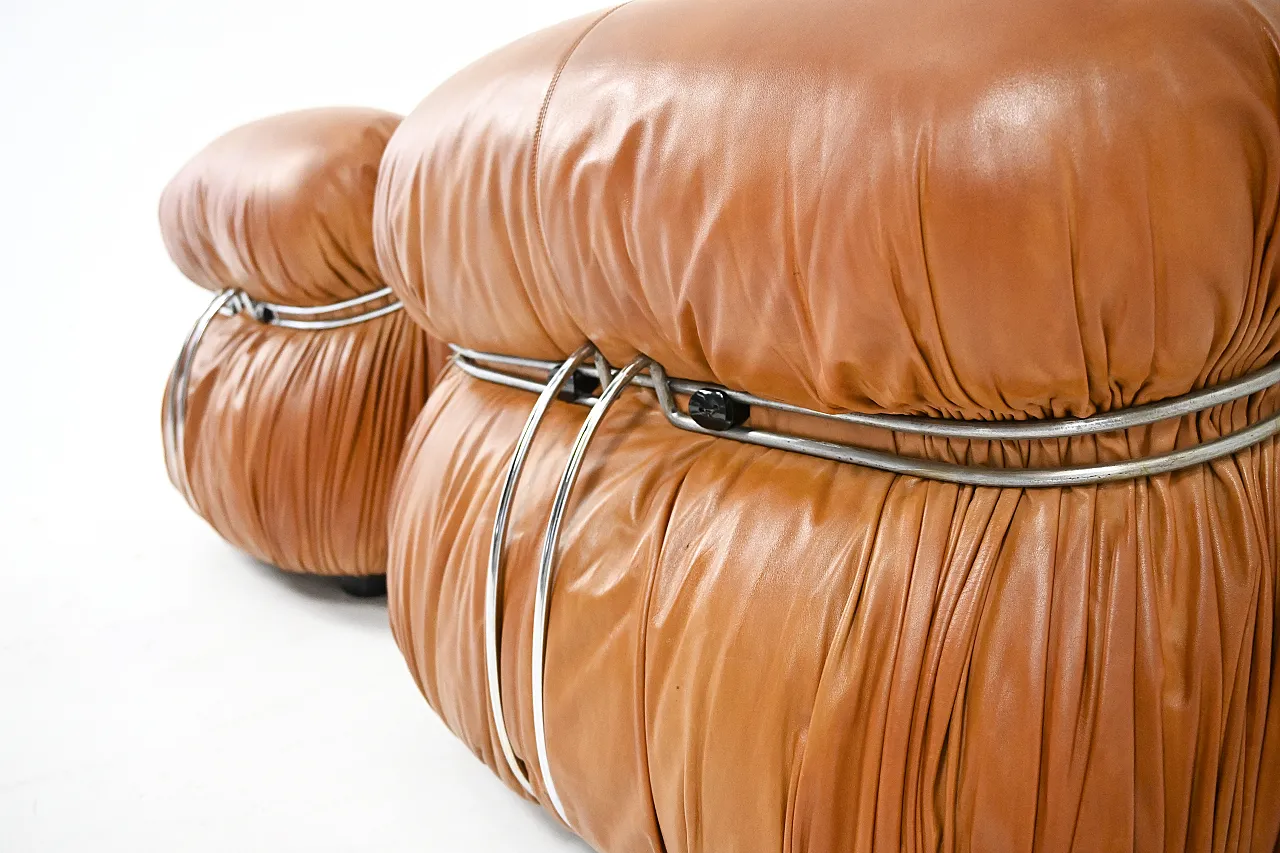 Coppia Poltrone Soriana di Afra e Tobia Scarpa per Cassina, anni '70 10