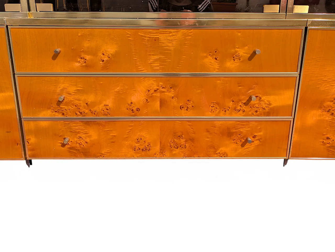 Counter cabinet with briar wood display case, 1980s 4