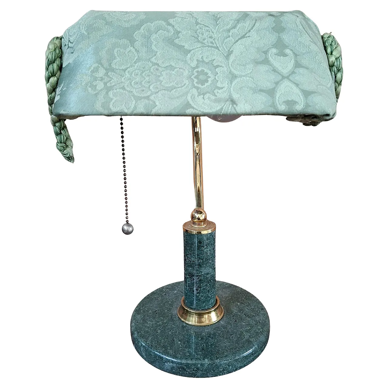 Desk lamp in marble and brass, 1980s 1