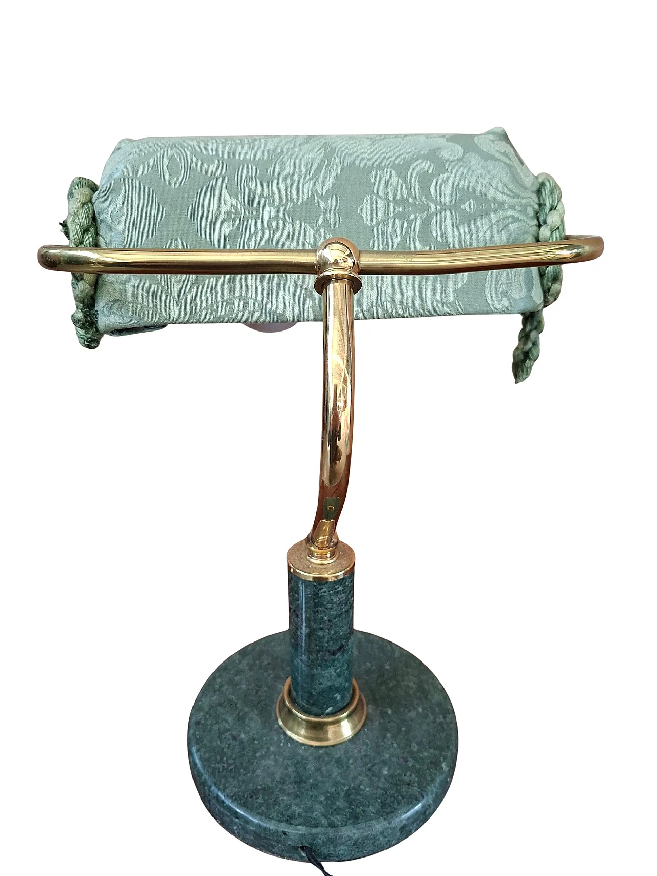 Desk lamp in marble and brass, 1980s 3