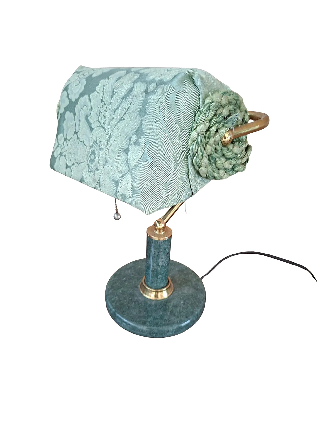 Desk lamp in marble and brass, 1980s 9