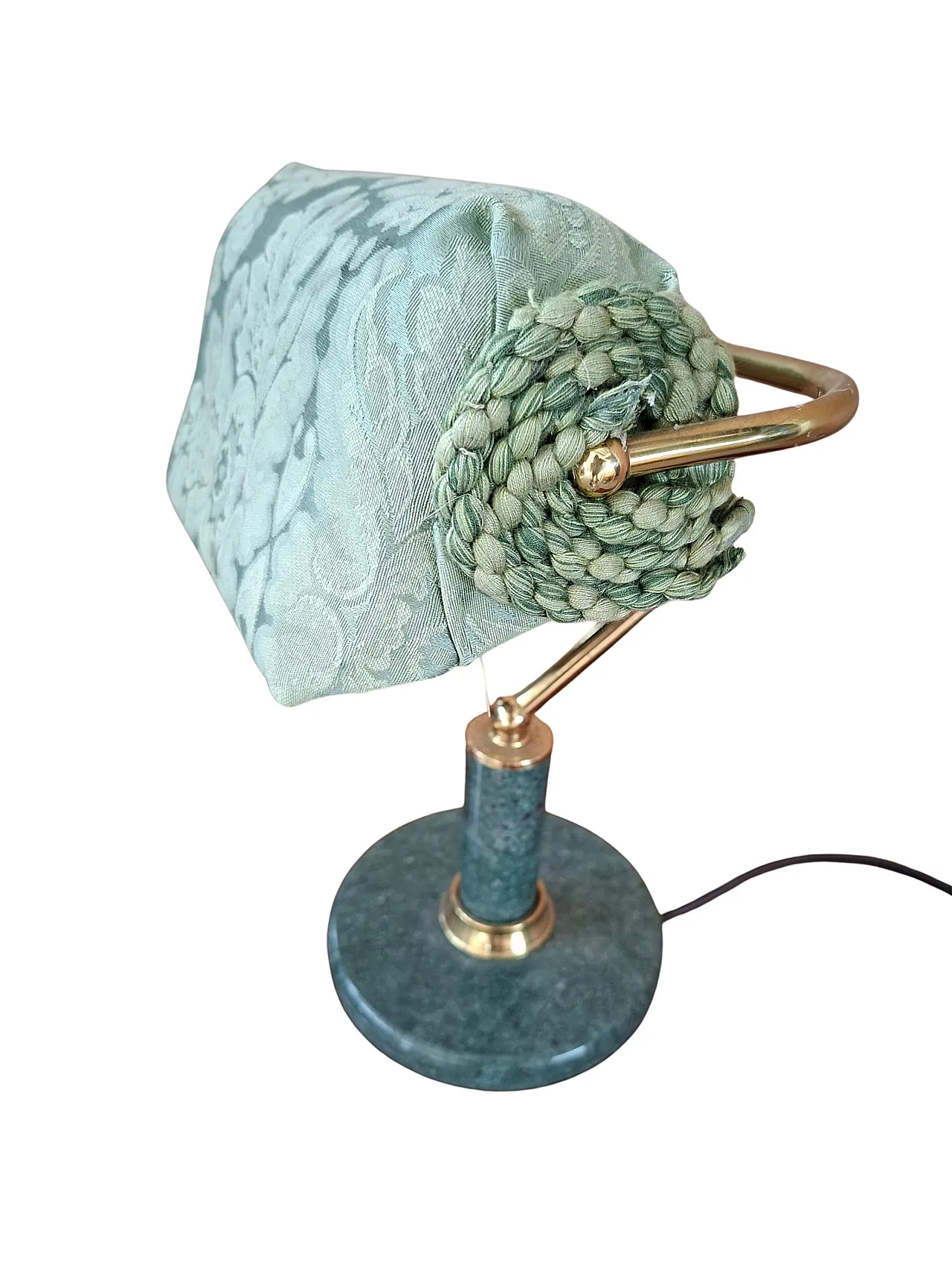 Desk lamp in marble and brass, 1980s 10