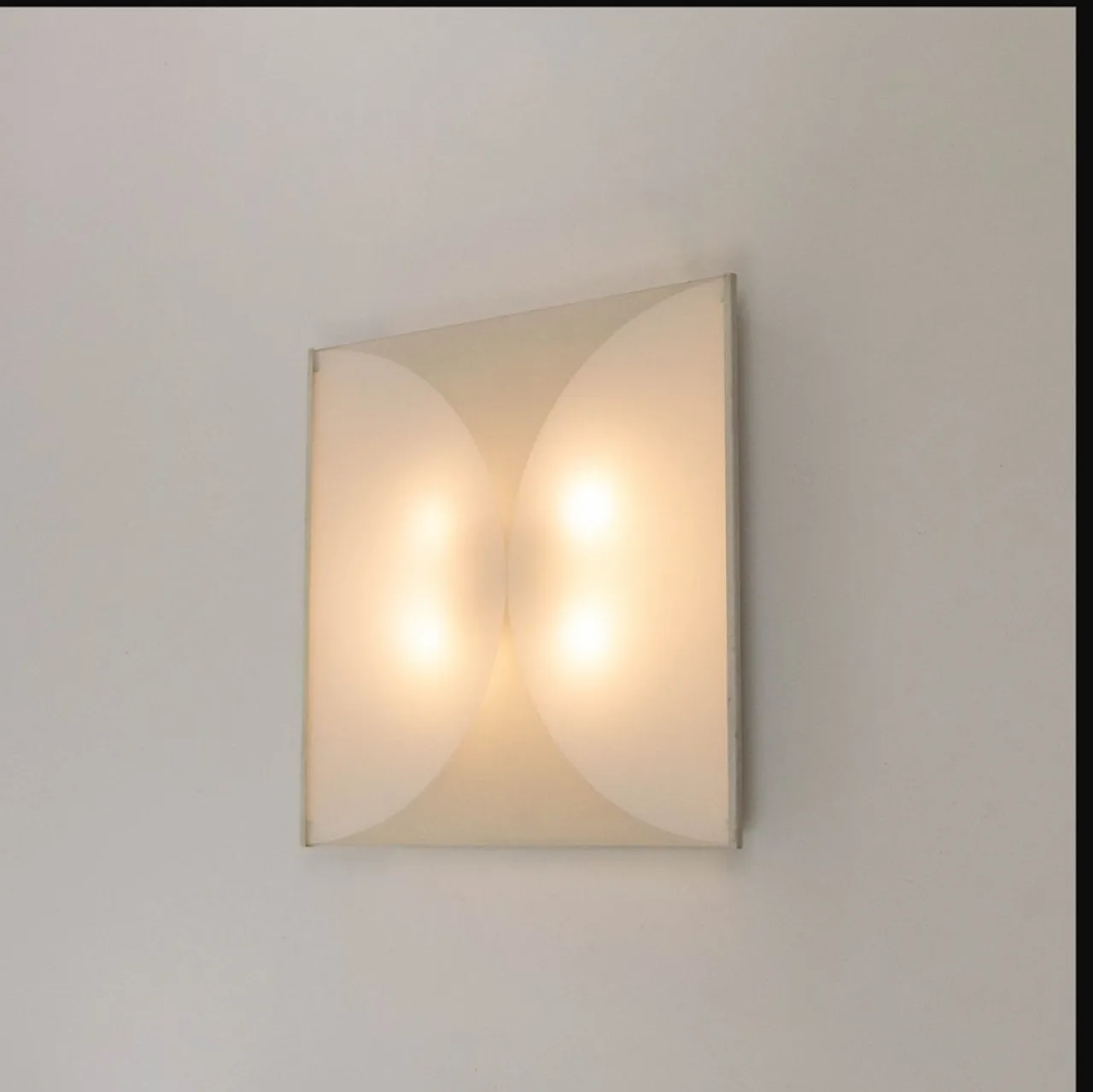 “Clessidra” glass wall lamp by Bobo Piccoli for Fontana Arte 70s 1