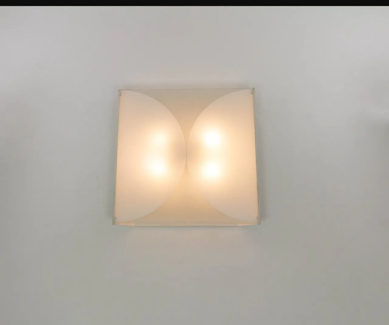 “Clessidra” glass wall lamp by Bobo Piccoli for Fontana Arte 70s 2