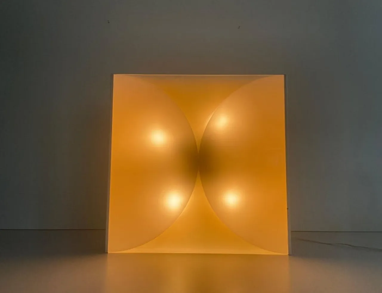 “Clessidra” glass wall lamp by Bobo Piccoli for Fontana Arte 70s 6