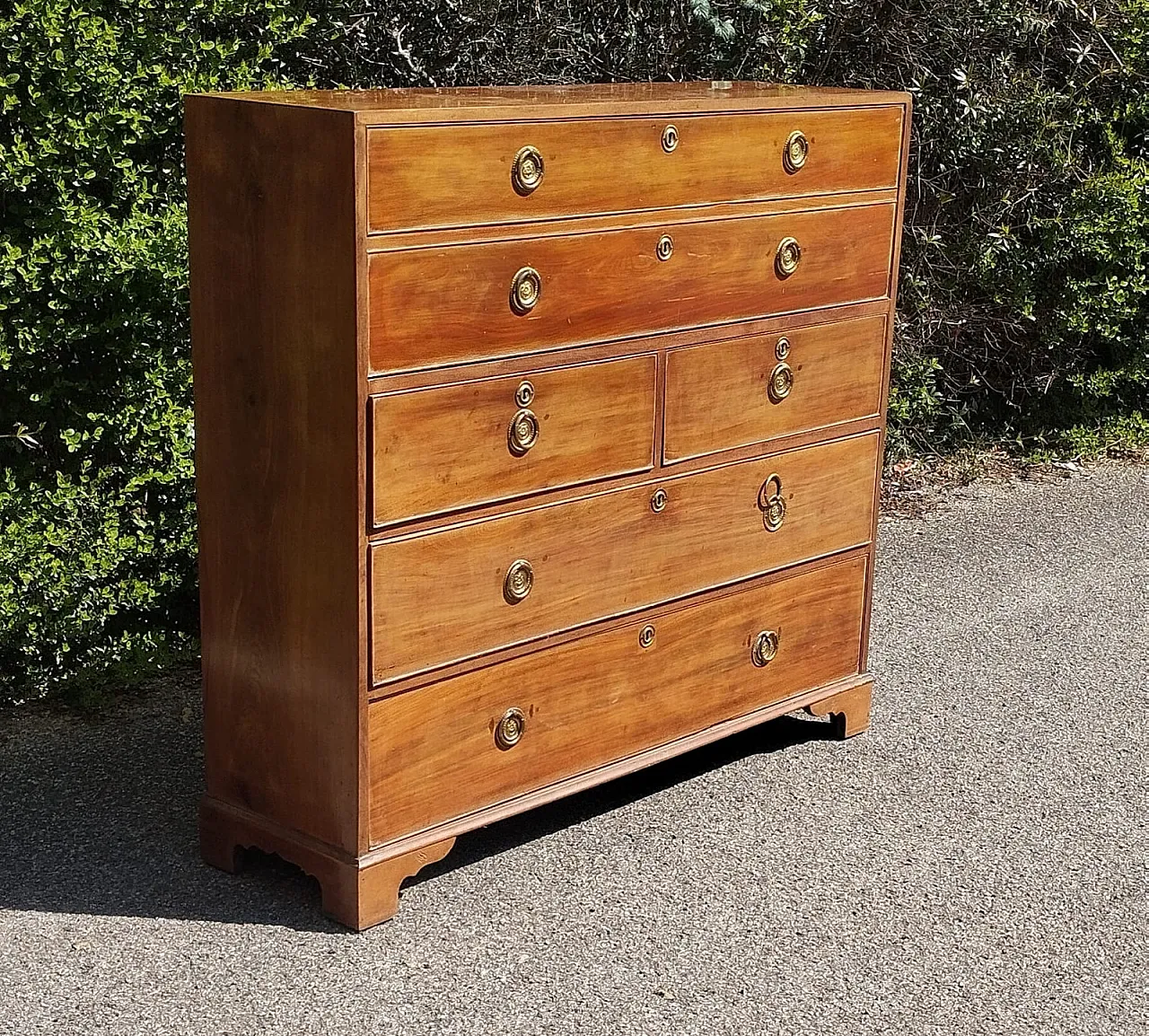 Cassettiera con scrittoio a ribalta in mogano Giorgio III, '800 4