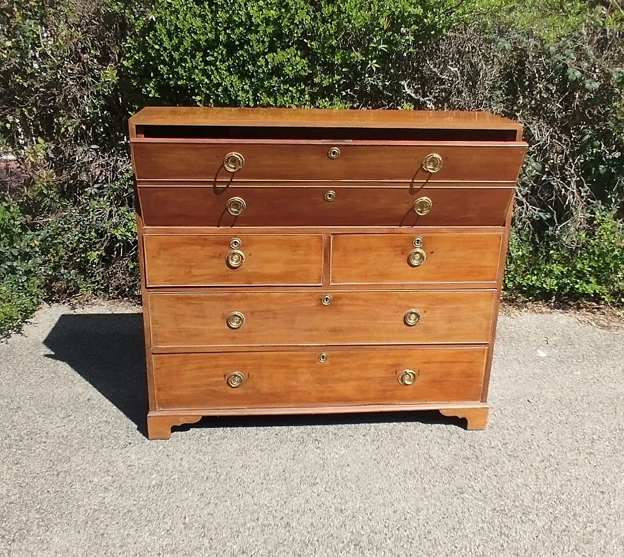 Cassettiera con scrittoio a ribalta in mogano Giorgio III, '800 6