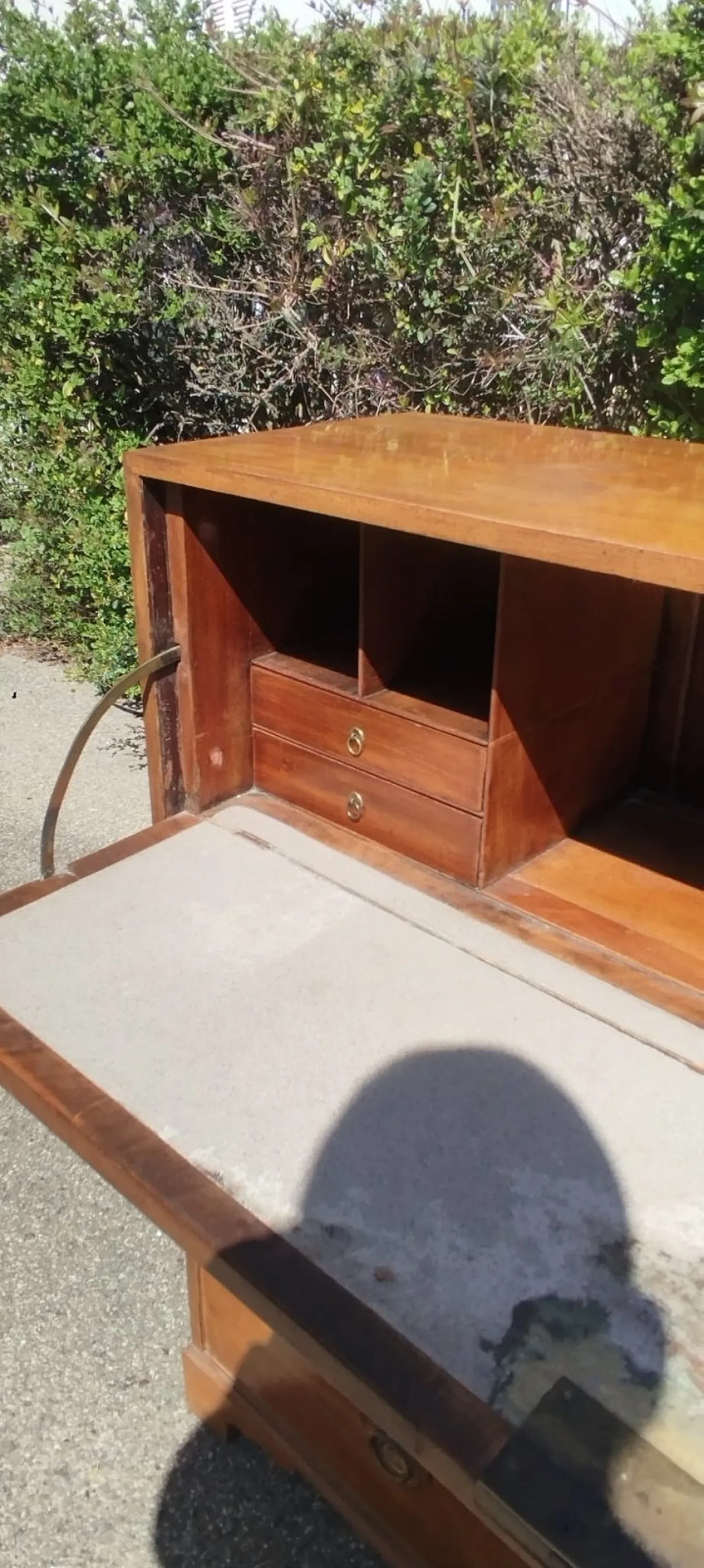 Cassettiera con scrittoio a ribalta in mogano Giorgio III, '800 8