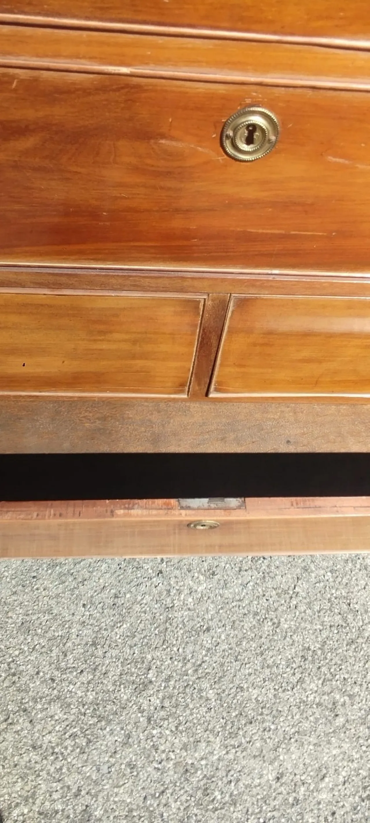 Cassettiera con scrittoio a ribalta in mogano Giorgio III, '800 10