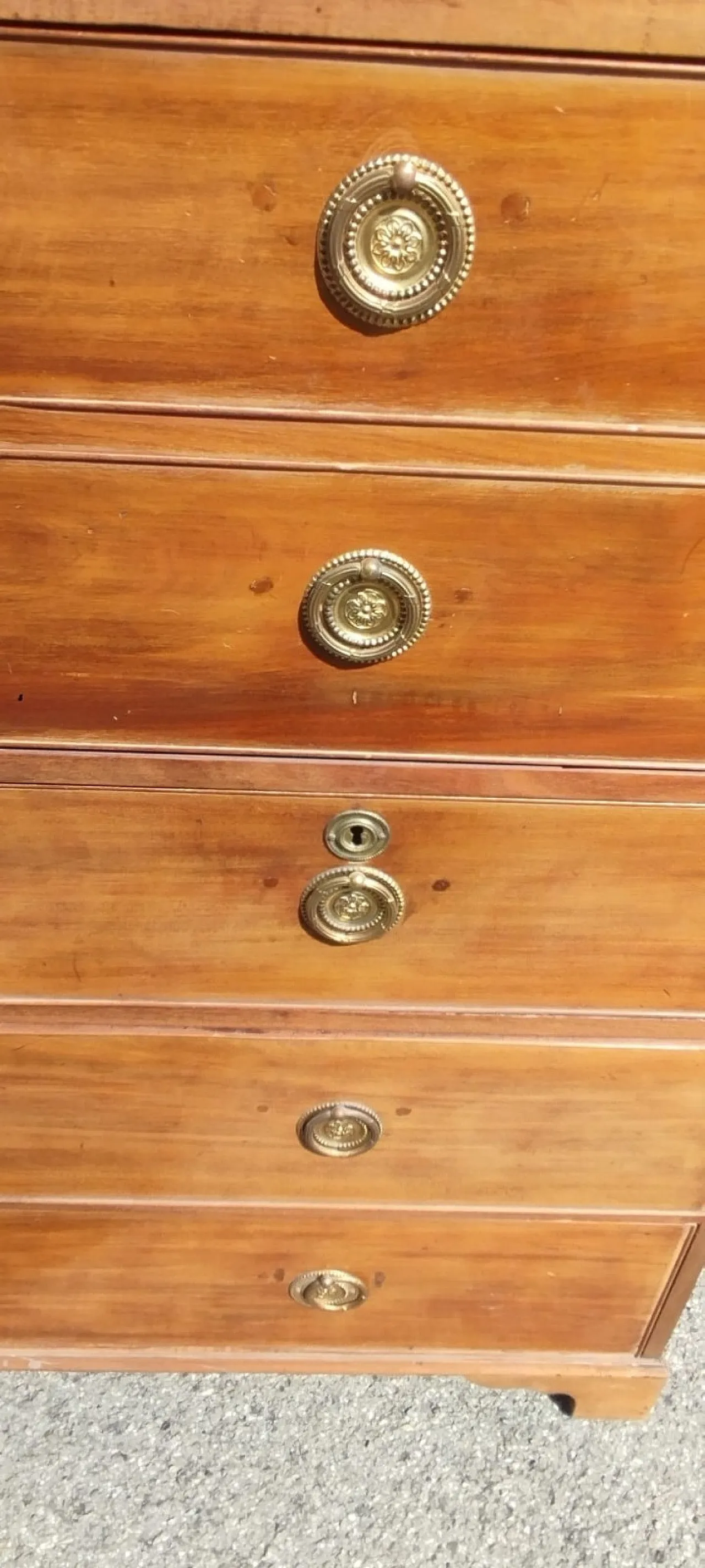 Cassettiera con scrittoio a ribalta in mogano Giorgio III, '800 11