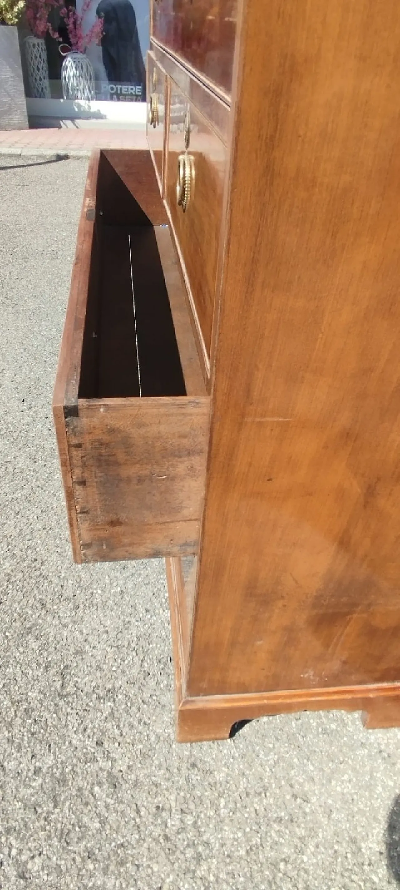 Cassettiera con scrittoio a ribalta in mogano Giorgio III, '800 13