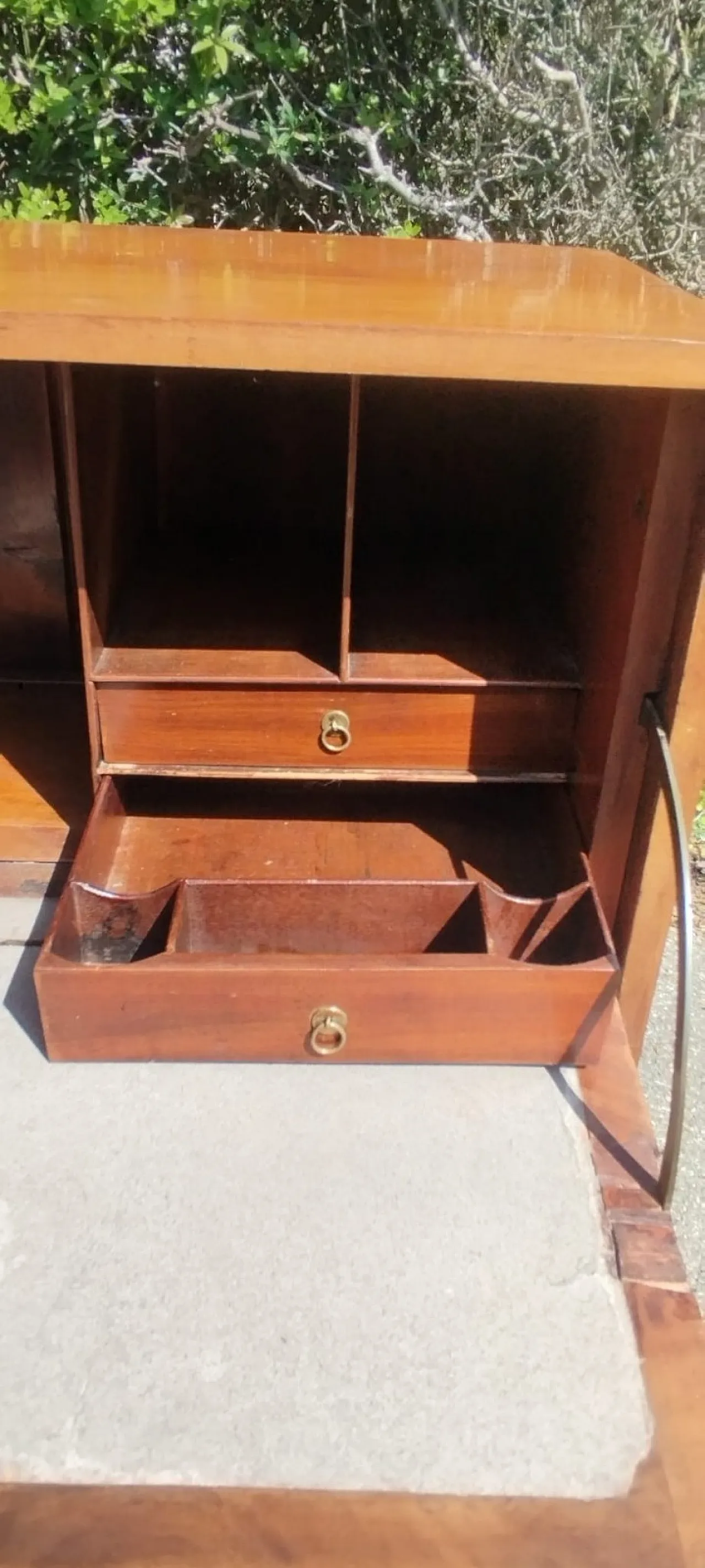 Cassettiera con scrittoio a ribalta in mogano Giorgio III, '800 17