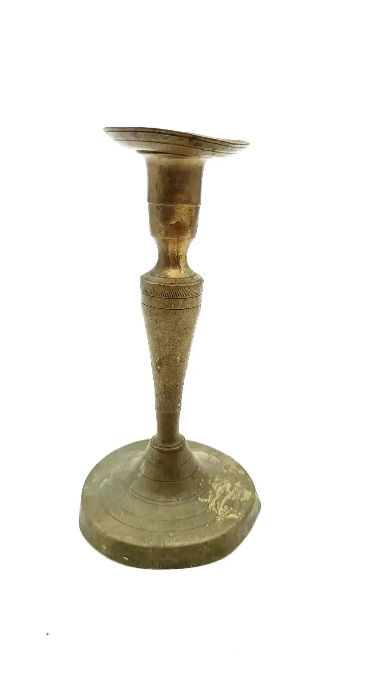 3 Bronze candlesticks, mid-19th century 4