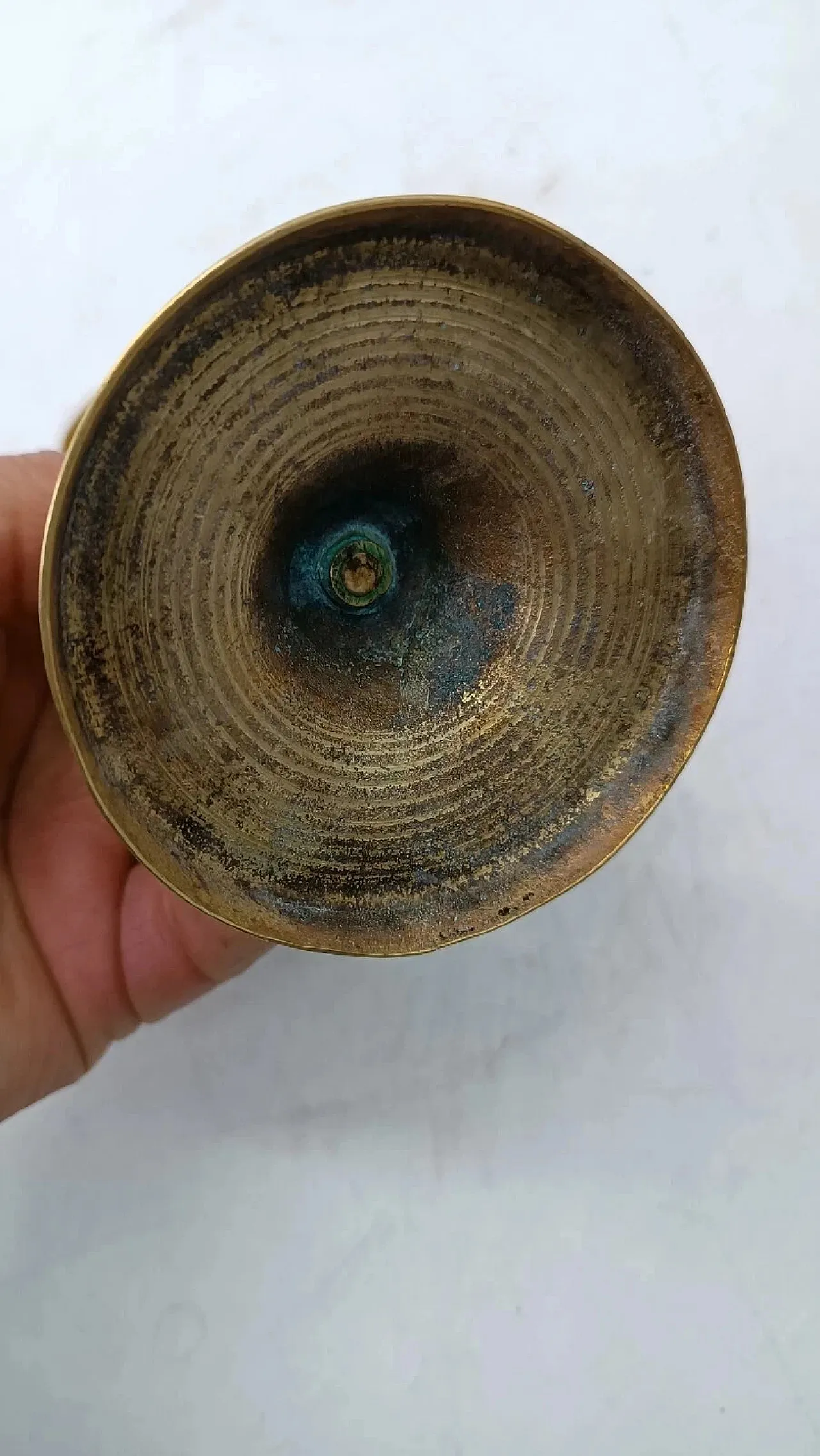 3 Bronze candlesticks, mid-19th century 5