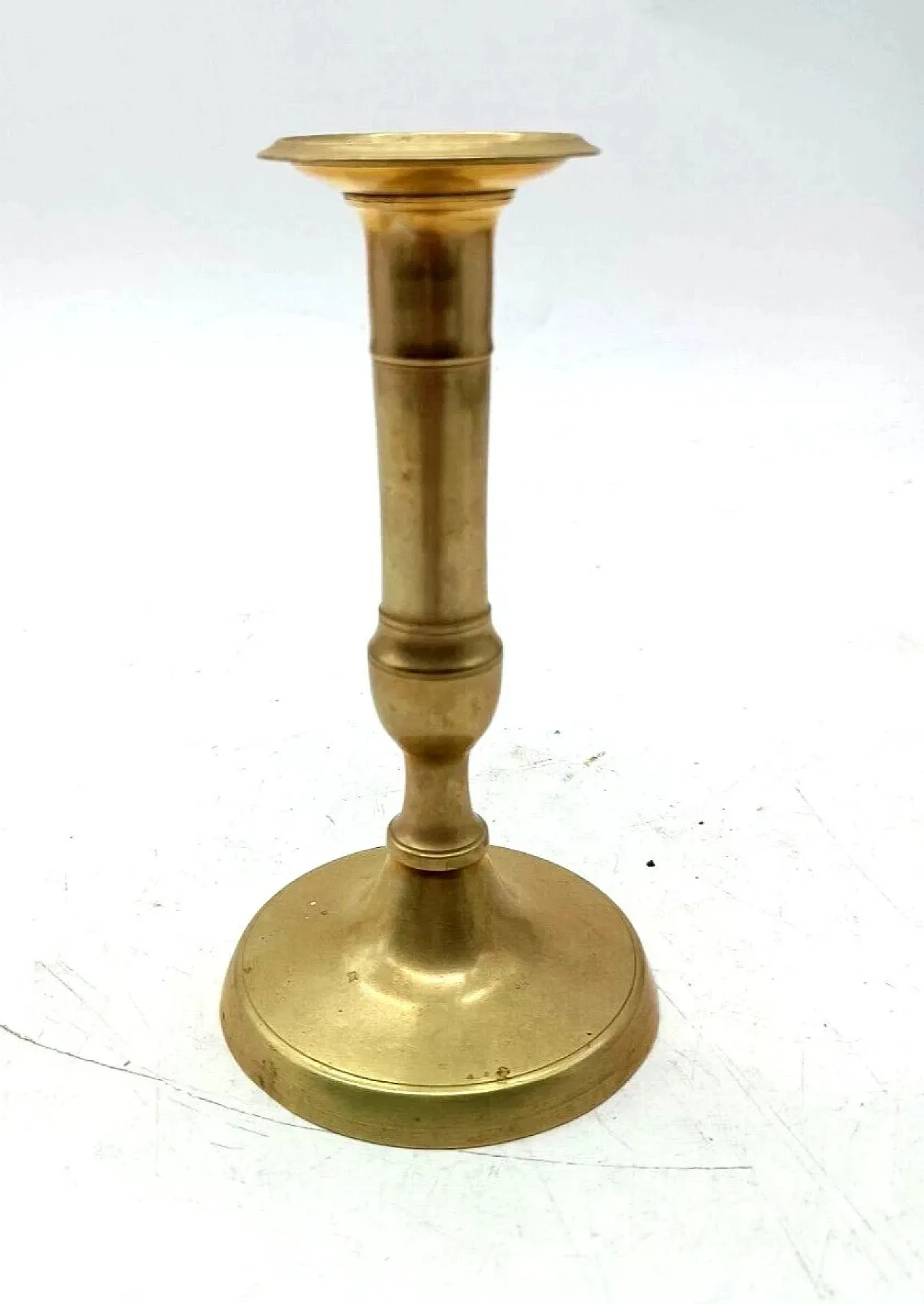 3 Bronze candlesticks, mid-19th century 7