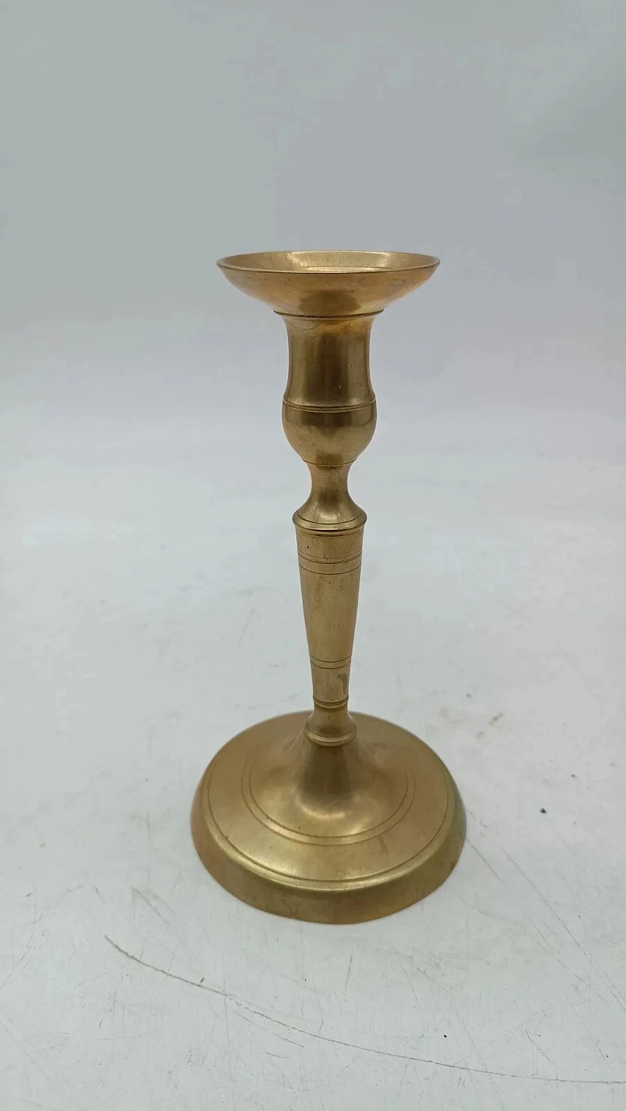 3 Bronze candlesticks, mid-19th century 9