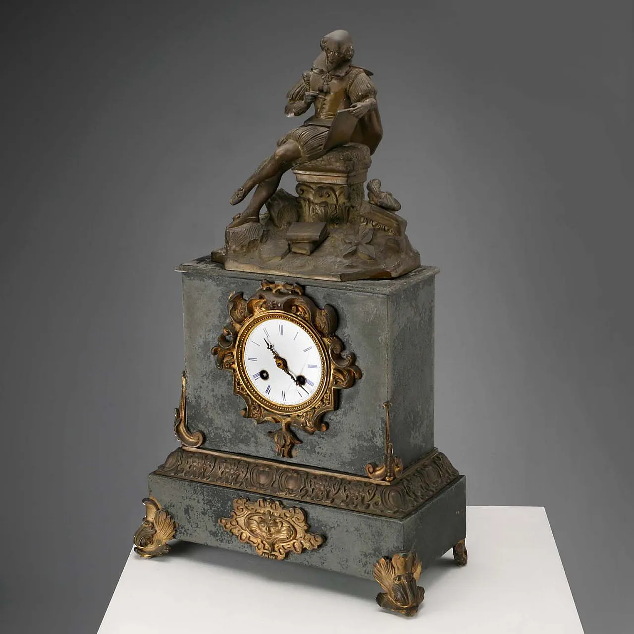 Countertop clock in Antimony, 20th century 3