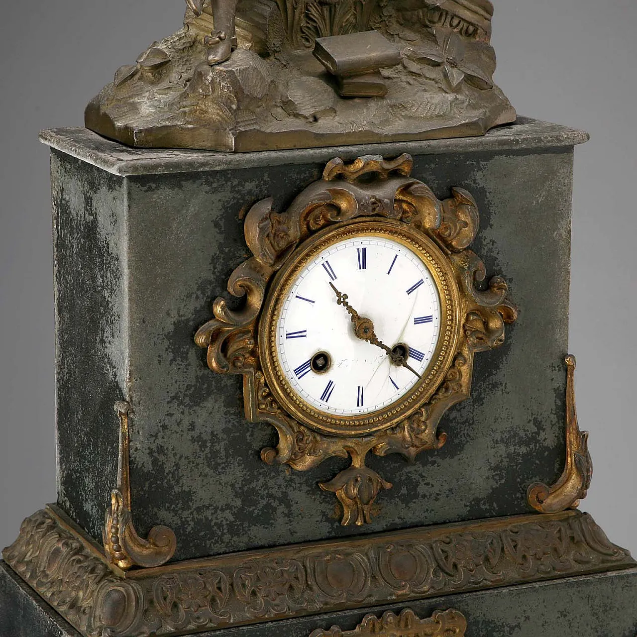 Countertop clock in Antimony, 20th century 6