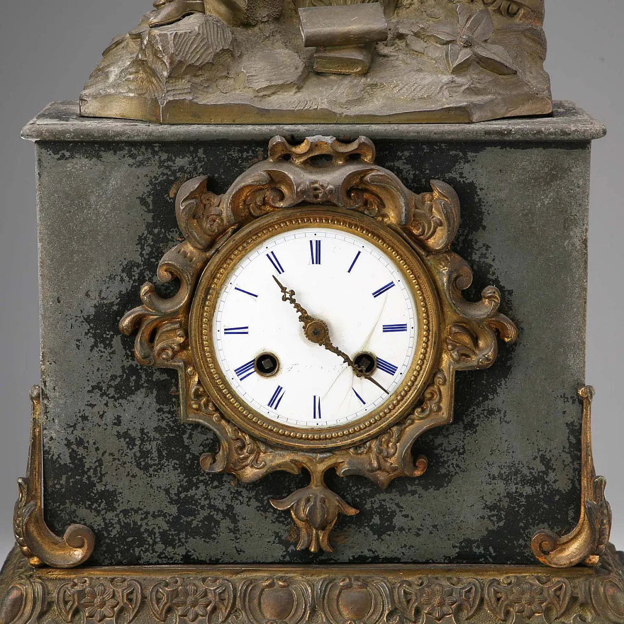 Countertop clock in Antimony, 20th century 7