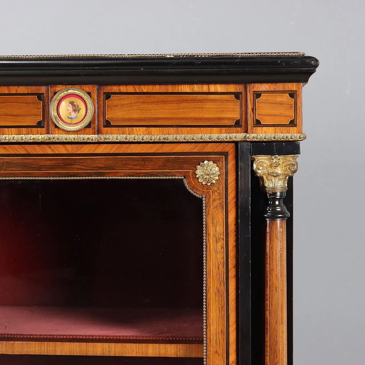 Credenza Vittoriana in palissandro e bois de rose, '800 9