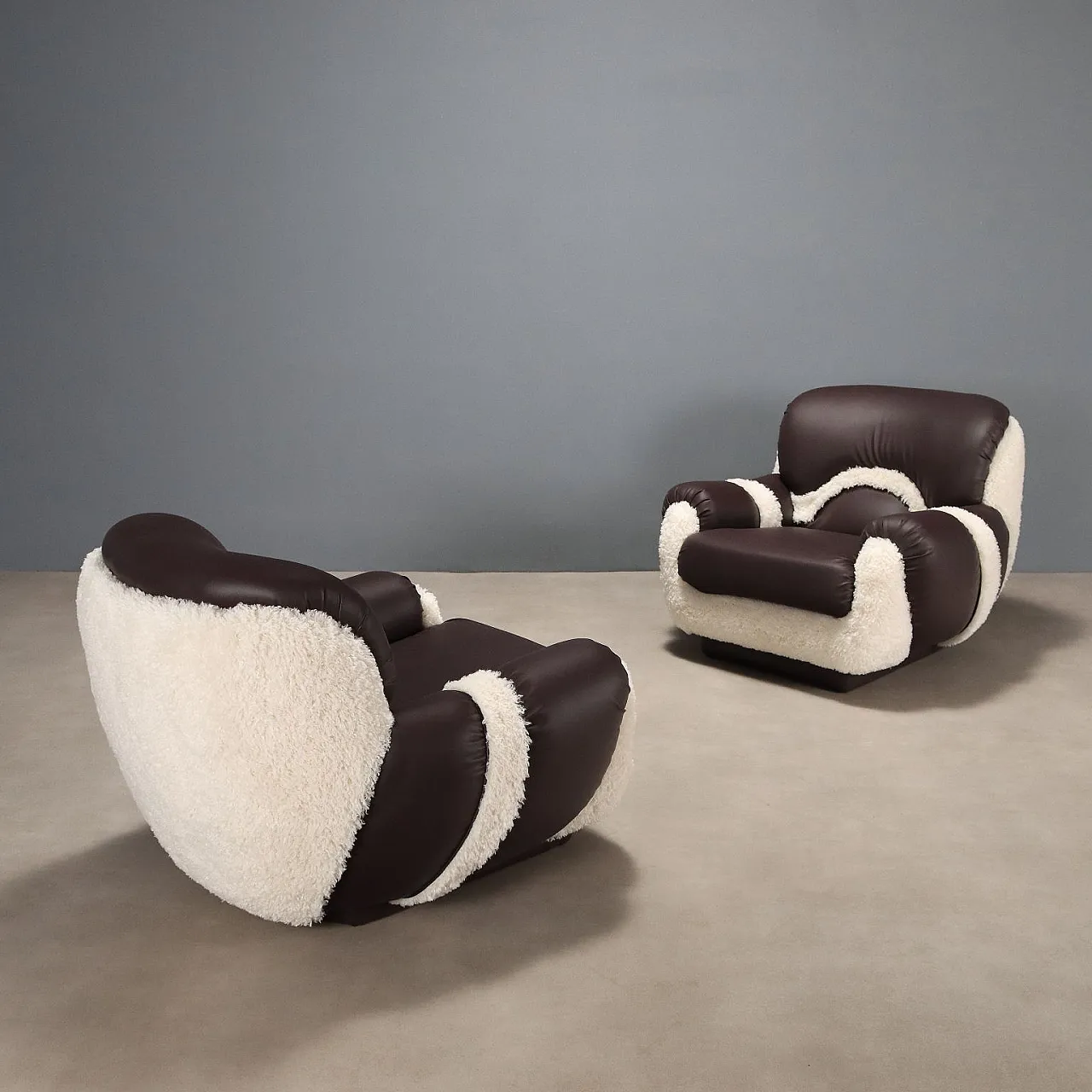 Pair of armchairs, 1970s 1