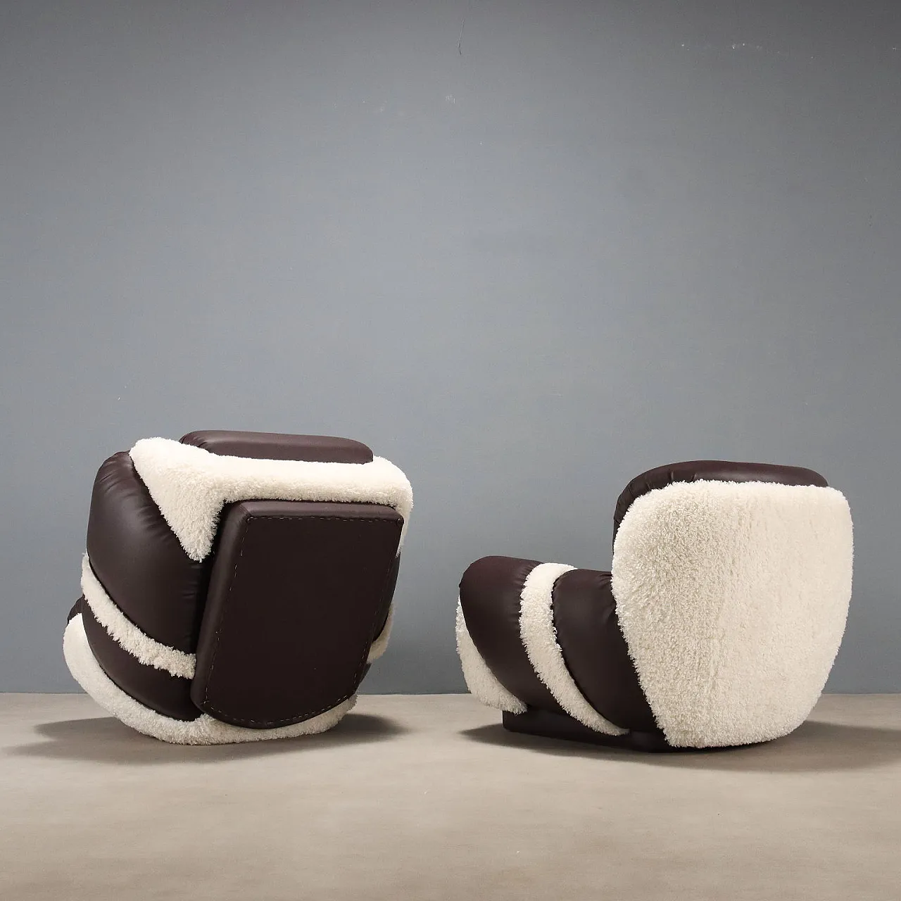 Pair of armchairs, 1970s 9