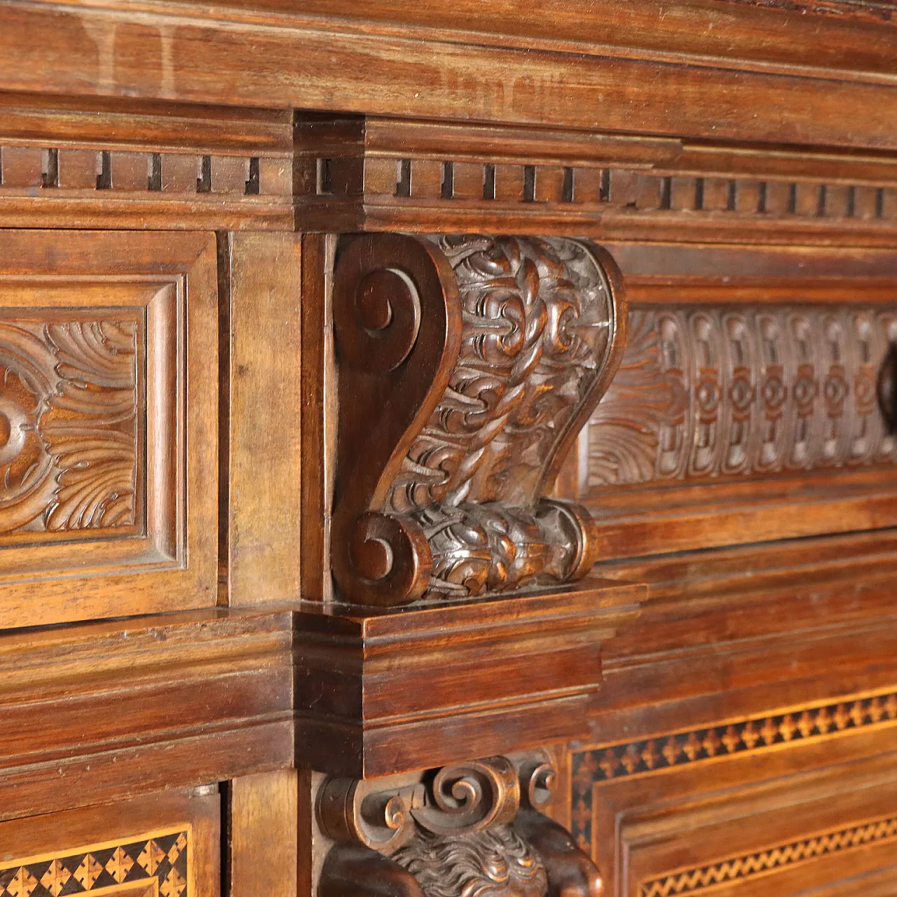 Neo-Renaissance sideboard, 20th century 6
