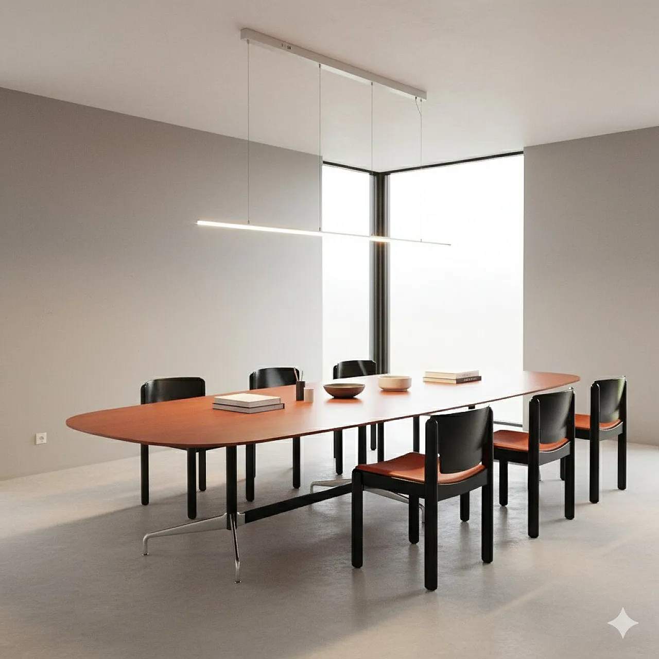 Segmented table by Charles and Ray Eames, 20th century 2