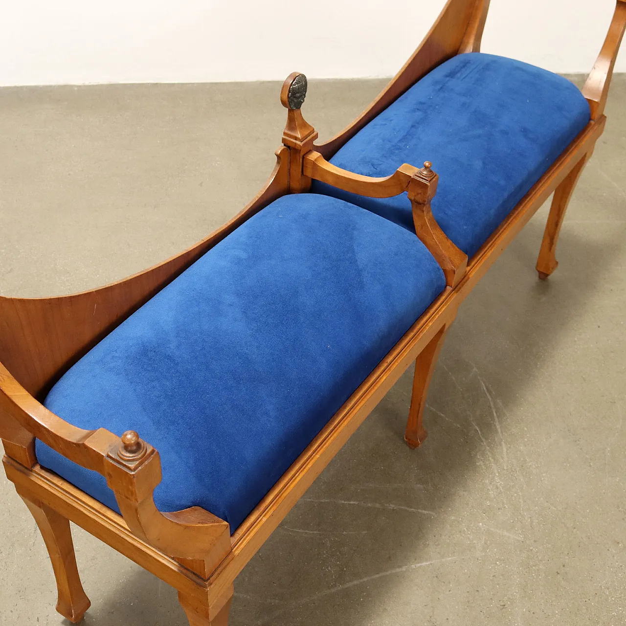 Coppia di Panchette in Stile Biedermeier in ciliegio, '900 4