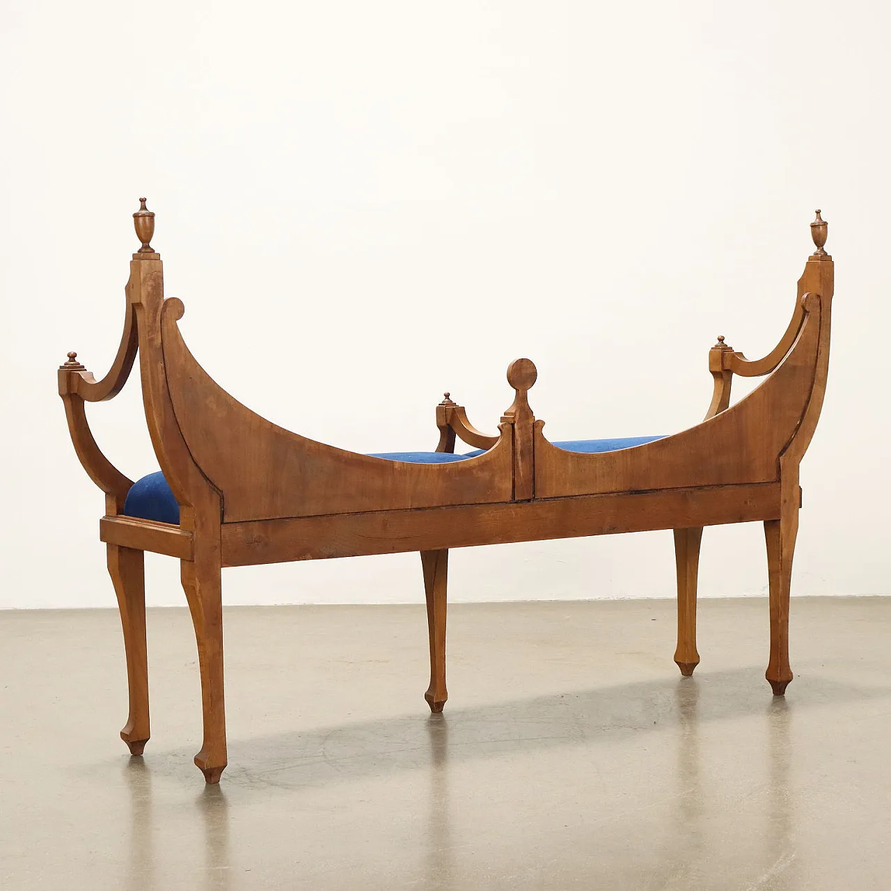 Coppia di Panchette in Stile Biedermeier in ciliegio, '900 10