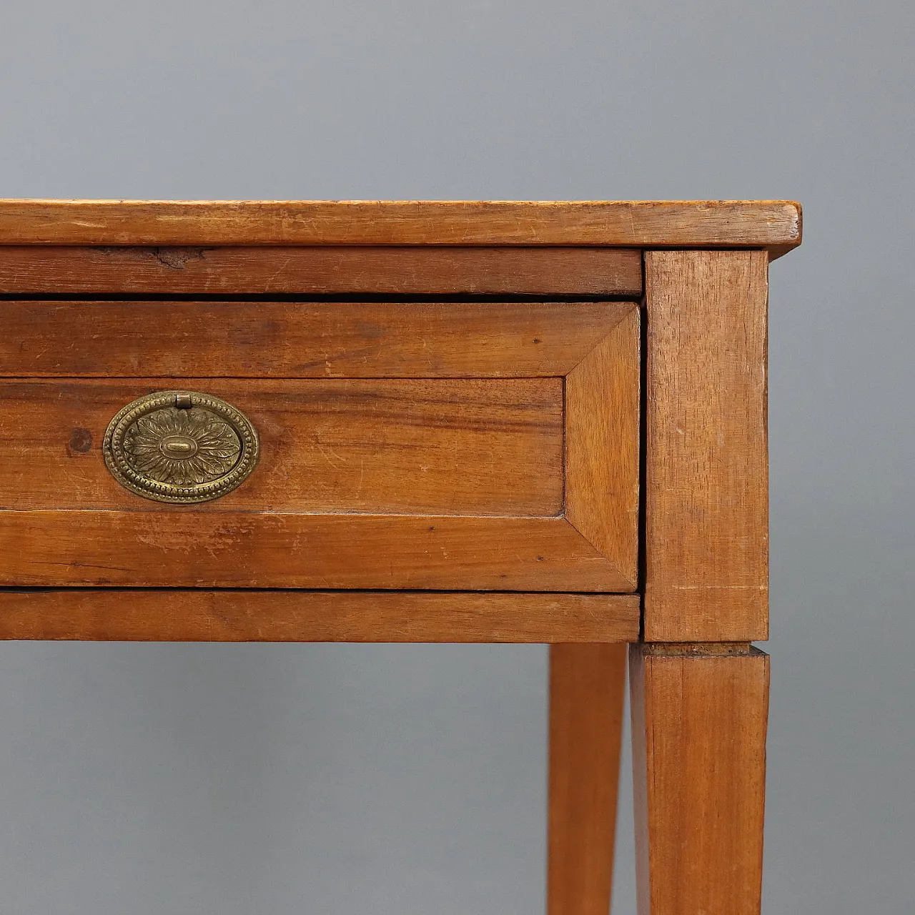 Scrivania Direttorio in mogano, abete e metallo dorato, primo '800 6