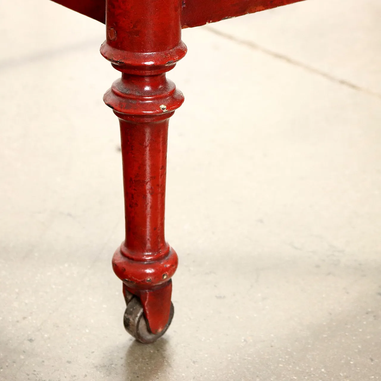 Red wroght iron single bed, second half 19th century 10