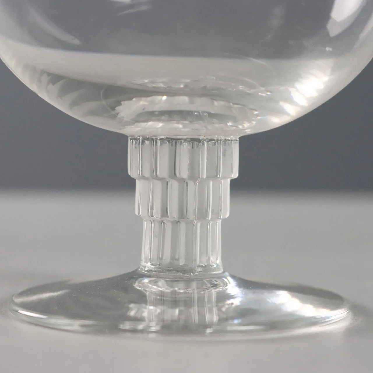 10 Crystal glasses Lalique, 20th century 4