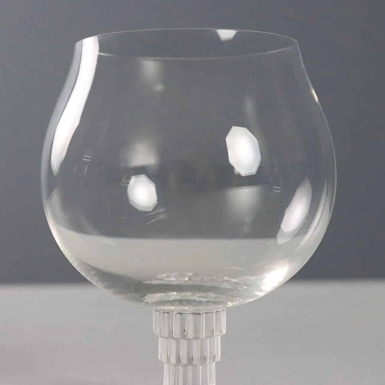10 Crystal glasses Lalique, 20th century 5