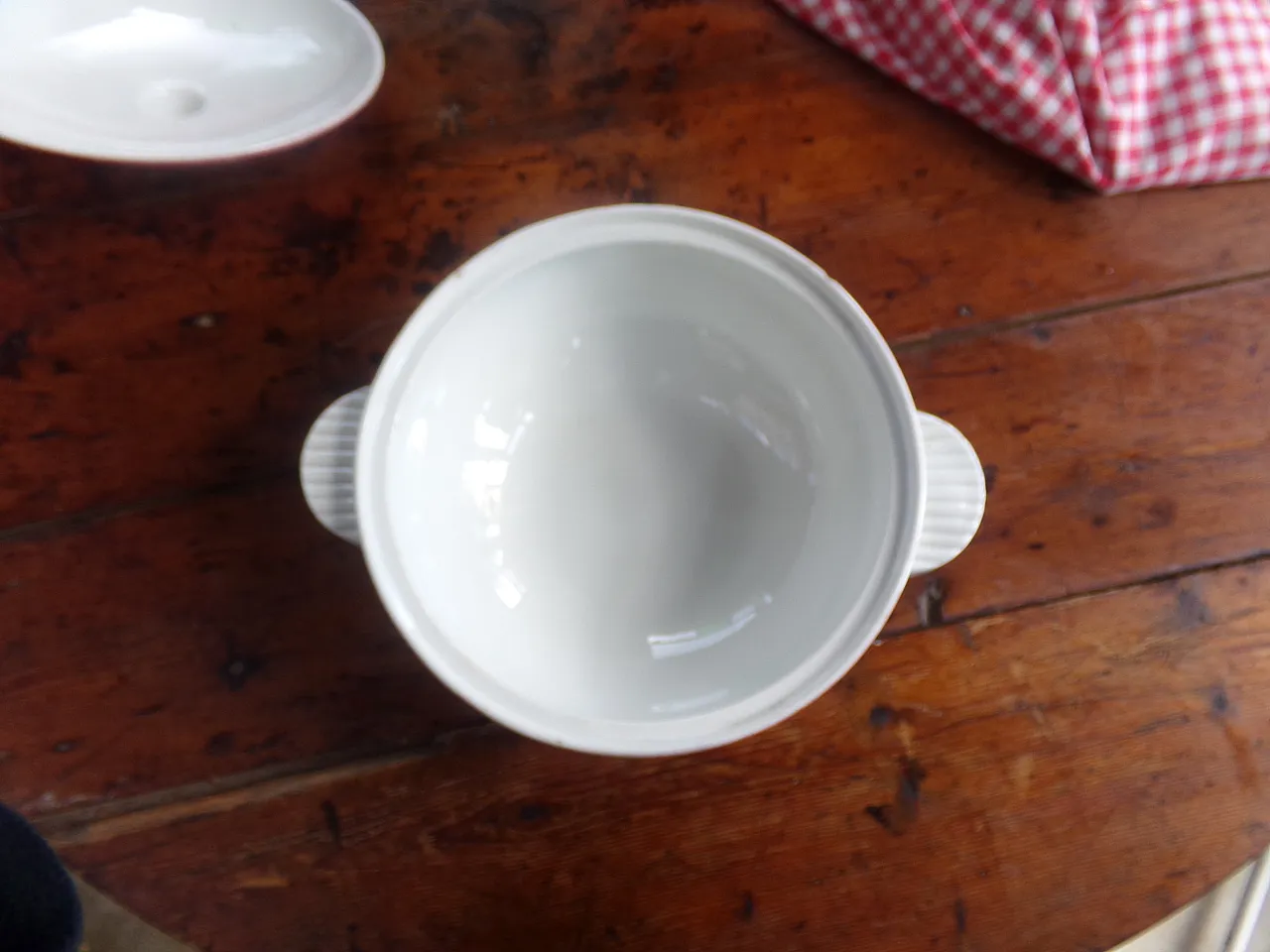 Art Deco Soup Tureen in Pink and White by Badonviller, 40s 1