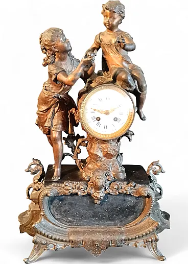 Mantel clock, Millet, Carcassonne. end of the 19th century