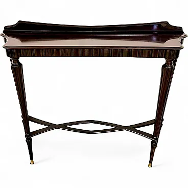 Ebonized Beech Console Table, 1960s