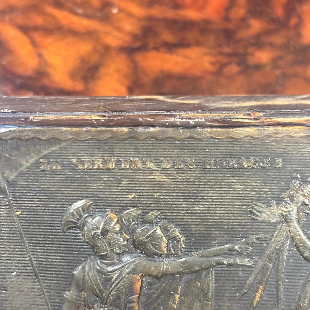 Bone snuffbox, Oath of the Horatii, '600 4