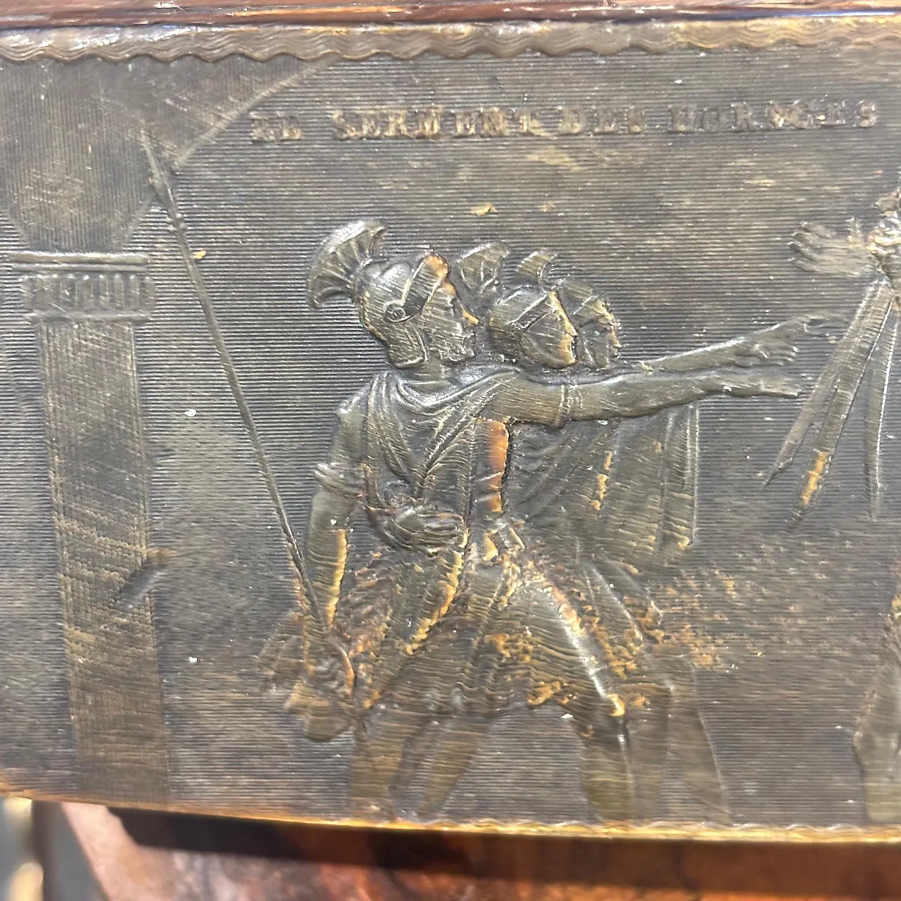 Bone snuffbox, Oath of the Horatii, '600 5
