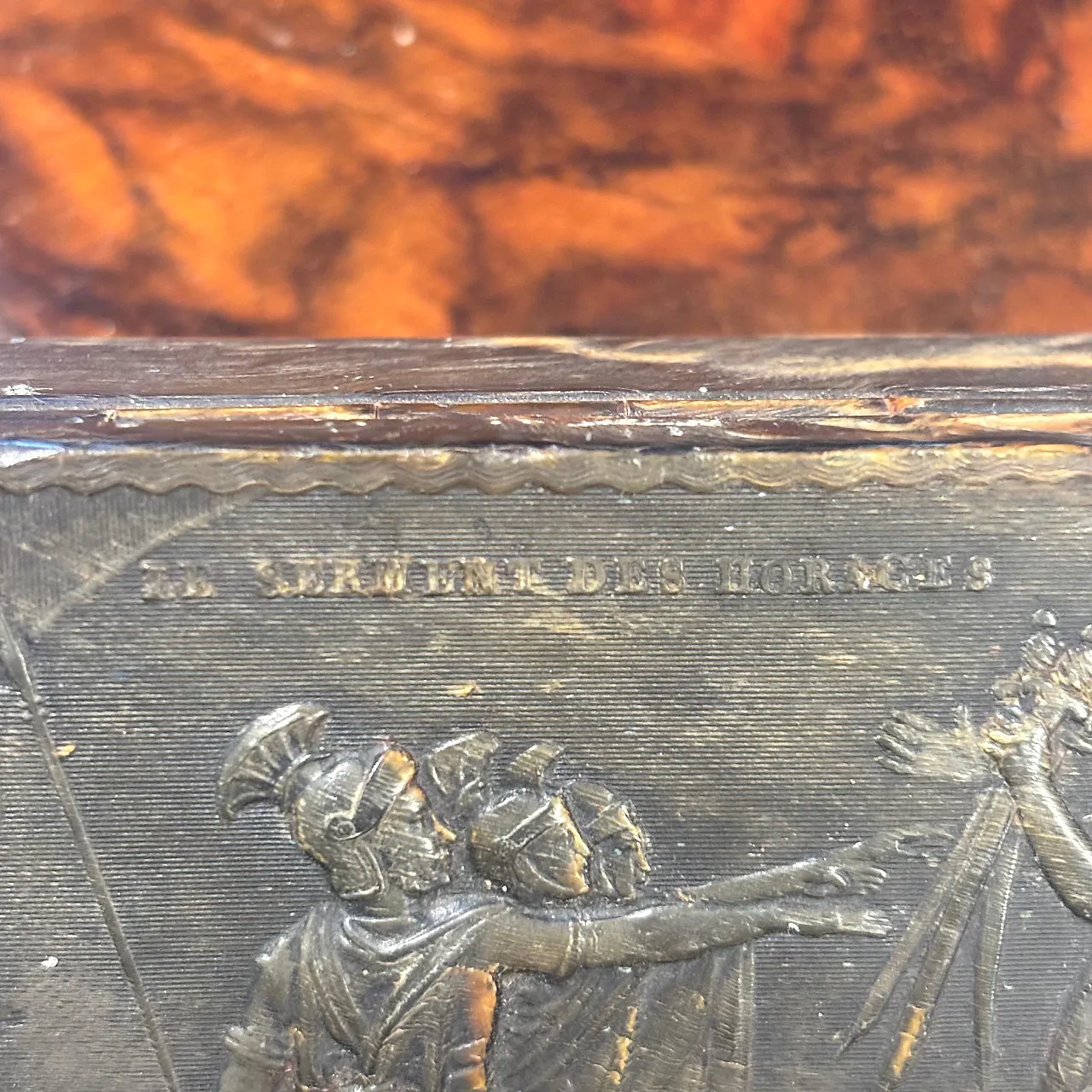 Bone snuffbox, Oath of the Horatii, '600 9