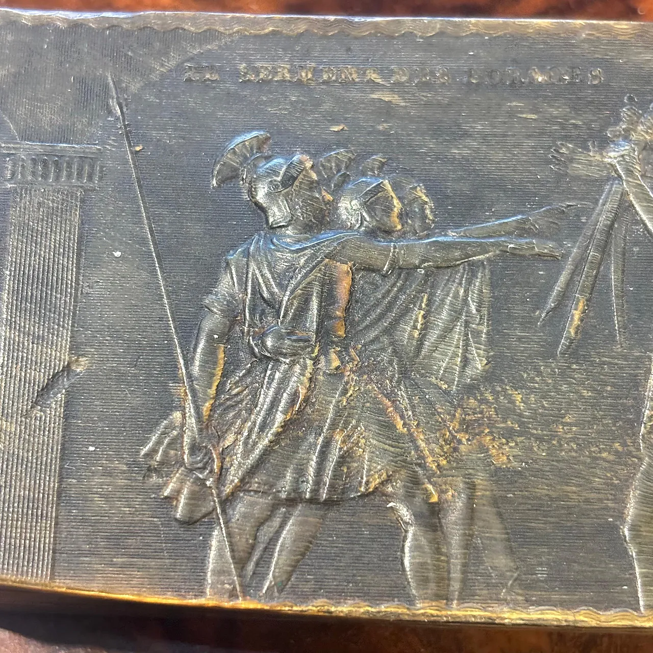 Bone snuffbox, Oath of the Horatii, '600 12
